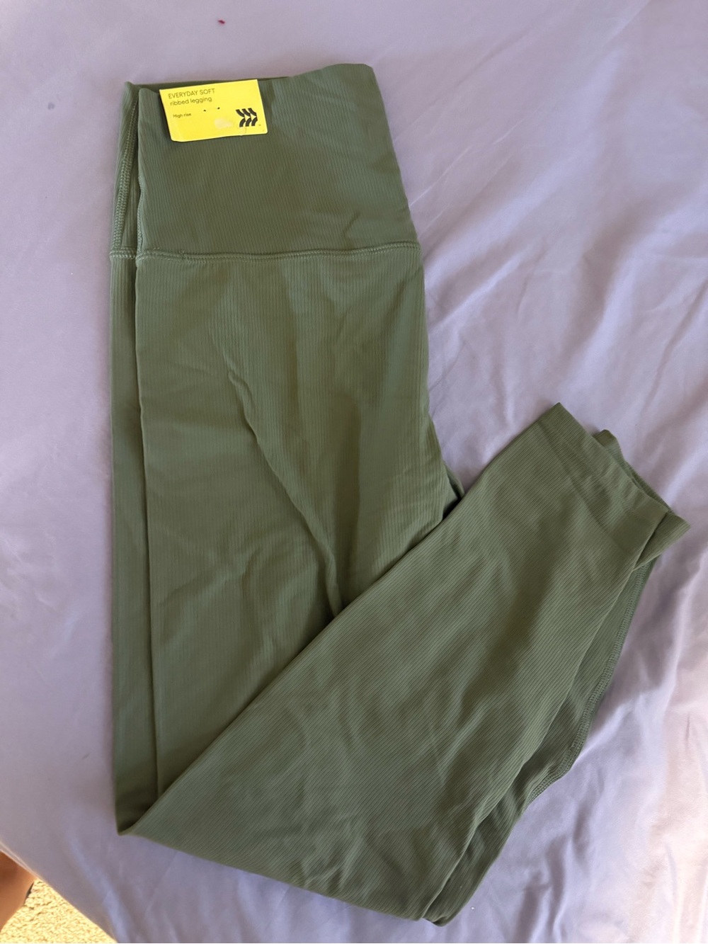 all in motion Olive Green Ribbed Kids Leggings